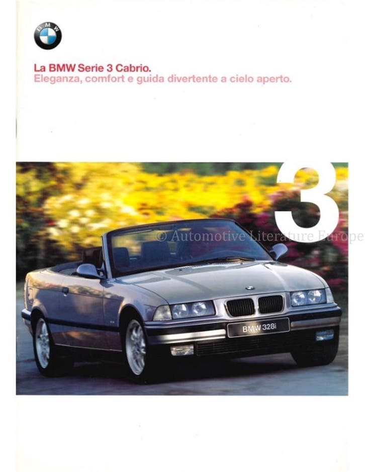 1998 BMW 3 SERIE CABRIOLET BROCHURE ITALIAANS, Boeken, Auto's | Folders en Tijdschriften, Ophalen of Verzenden
