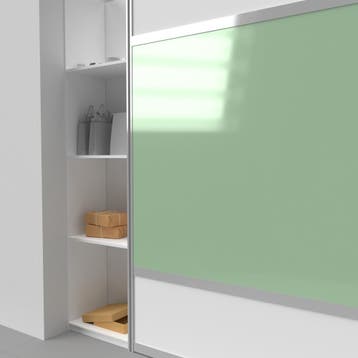 Lacobel pastel green 6 mm (onafgewerkt), Verzenden