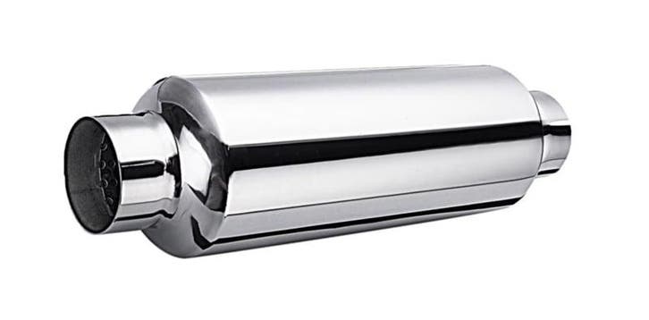 Gepolijst Rvs cherry bomb 2,5 inch, Auto-onderdelen, Uitlaatsystemen, Nieuw, Ophalen of Verzenden