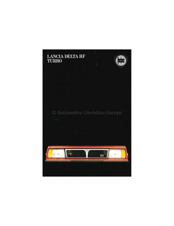 1983 LANCIA DELTA HF TURBO BROCHURE NEDERLANDS