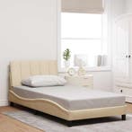 vidaXL Bedframe zonder matras Hanko 100x200 cm stof, Verzenden