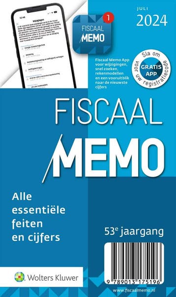 Fiscaal Memo / juli 2024 9789013175196, Verzenden