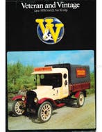 1978 VETERAN AND VINTAGE MAGAZINE 10  ENGELS, Ophalen of Verzenden
