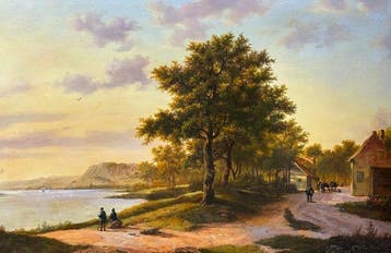 Wouter Jansen (1946-2025) - Romantisch landschap, Antiek en Kunst