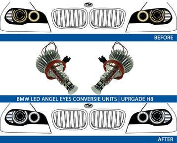 LED Angel Eyes H8 upgrade kit | Diverse geschikt voor BMW 1, Auto-onderdelen, Verzenden, Nieuw, BMW