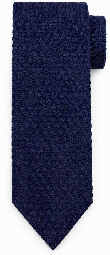 Suitable Das Knitted Wol Marineblauw maat  Heren, Kleding | Heren, Verzenden, Nieuw, Blauw, Suitable