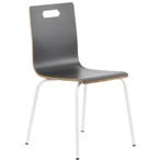 Stoel | DANNE | Grijs | Witte Poten | 485x530x820(h)mm, Verzenden