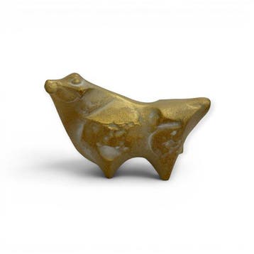 Saegusa Star – paar Takaoka bronzen dierenriemfiguren: Os, Antiek en Kunst