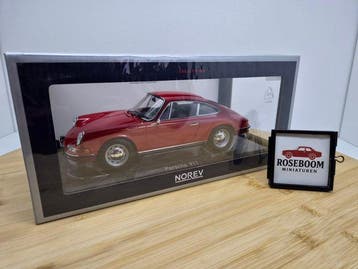 Norev 1:18 - Modelauto - Porsche 911 L Coupe 1968 Polo-Red -