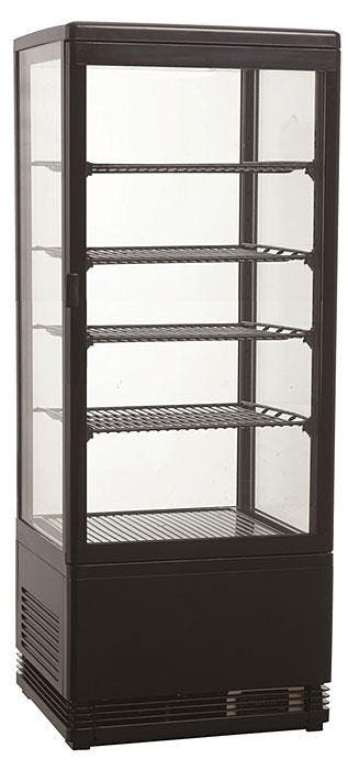 Koelvitrine 98 liter Zwart, Verzenden, Nieuw in verpakking, Koelen en Vriezen