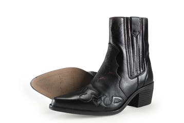 Manfield Cowboy laarzen in maat 38 Zwart, Verzenden