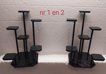 Support - 5 supports en bois avec un total de 36 petits