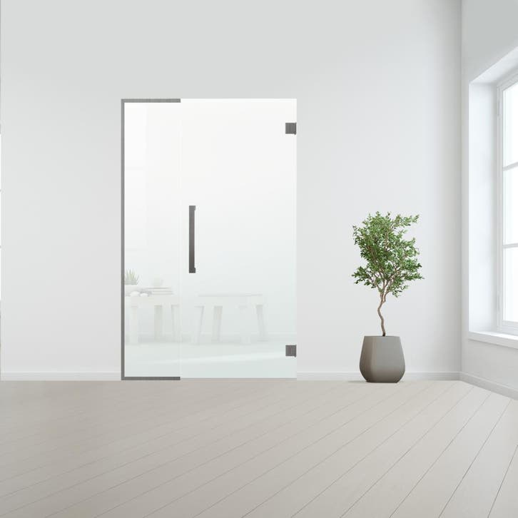 Glazen binnendeur met zijlicht zonder kozijn RVS beslag-Sati, Bricolage & Construction, Vitres, Châssis & Fenêtres, Envoi