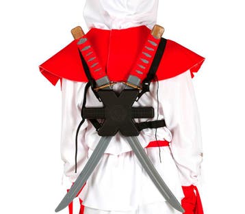 Schouder Samurai Zwaarden 55cm 2st, Verzenden, Nieuw