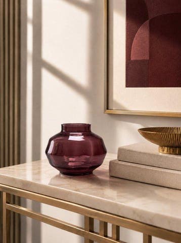Verreries Edmond Paul - Vaas - Glas, Amethistglas - Art Deco