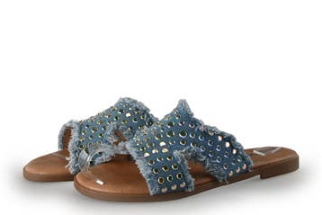 Ann Rocks Slippers in maat 38 Blauw, Kleding | Dames, Schoenen, Slippers, Ann Rocks, Zo goed als nieuw, Verzenden