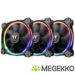 Thermaltake Riing Plus 12 RGB Sync Ventilator 12 cm Zwart 3, Verzenden