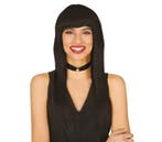 Pruik Zwart Pony, Verzenden, Nieuw
