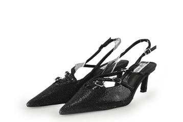 Steve Madden Slingbacks in maat 39 Zwart, Kleding | Dames, Schoenen, Verzenden, Zwart, Steve Madden, Zo goed als nieuw