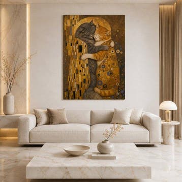 Paneel - GA019 - Decoratief Het Kus van de Katten – Een