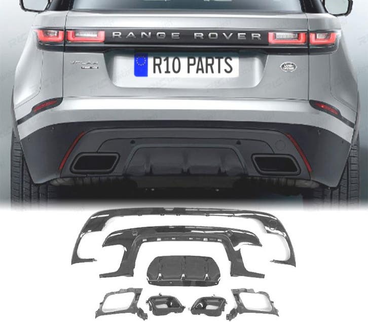 DIFFUSEUR RANGE ROVER VELAR 17- LOOK R DYNAMIC NOIR BRILLANT, Autos : Pièces & Accessoires, Carrosserie & Tôlerie, Envoi
