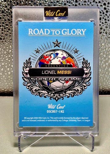 Wild Card Road to Glory Lionel Messi 1/1 Jedyny egzemplarz -, Nieuw