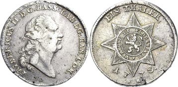 Taler, daalder 1778, Hessen-kassel Friedrich Ii 1760-1785, Verzenden, België