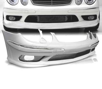 PARE-CHOCS AVANT MERCEDES W211 02-06 LOOK AMG, Verzenden