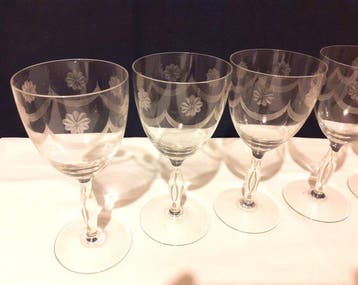 Service à boisson (7) - Verre - Verres à vin Art Déco, Antiquités & Art