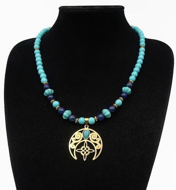 Lapis lazuli - Howliet-turkoois - Heksenknoop –
