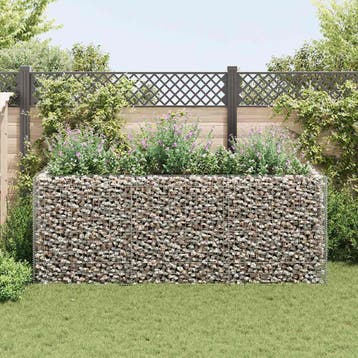 vidaXL Gabion plantenbak verhoogd 270x90x100 cm staal, Verzenden