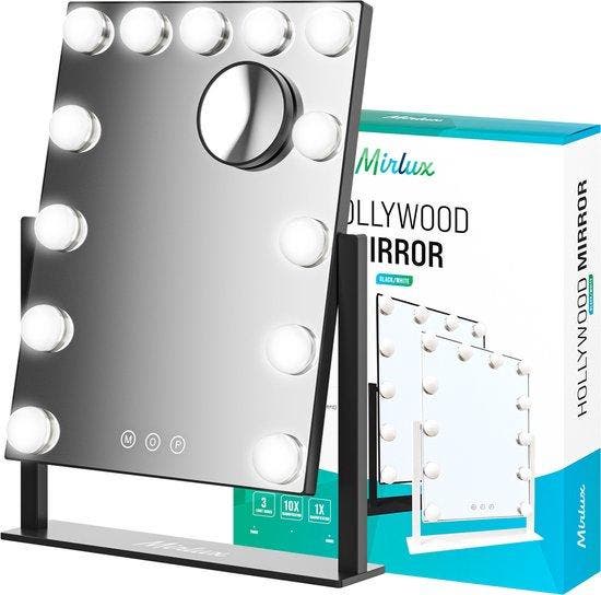 2dekans | Mirlux Make Up Hollywood Spiegel met Verlichting, Maison & Meubles, Lampes | Lampes en vrac, Enlèvement ou Envoi