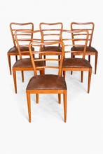 Chaise (6) - Bois, Cuir - Chaise en cuir