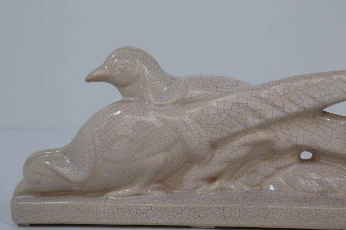 Fontinelle - Statue, Fazantenpaar - 14 cm - Faïence, Antiquités & Art, Antiquités | Verre & Cristal