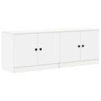 vidaXL Bedkast met opslag 2 pcs Wit 66 x 35 x 48 cm, Huis en Inrichting, Verzenden, Nieuw