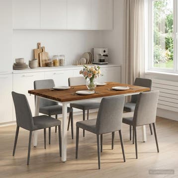 vidaXL 140 x 70 x 75 cm Massief Acacia Hout Natuurlijk en, Verzenden