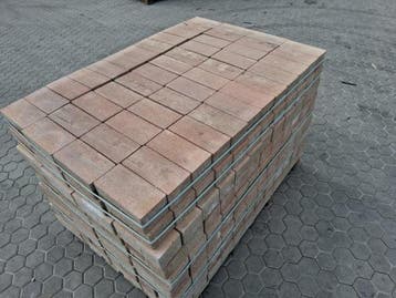 Veiling - 19 M2 Betonklinker Bont Genuanceerd 21x10,5x8 Cm, Tuin en Terras, Nieuw