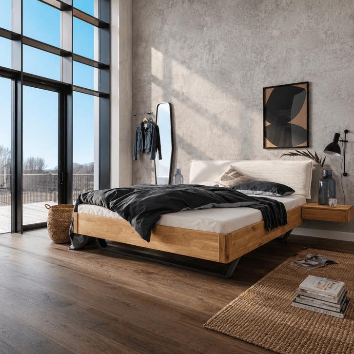 Van Schaik Modena Massief Houten Ledikant - 200 x 200, Maison & Meubles, Chambre à coucher | Lits