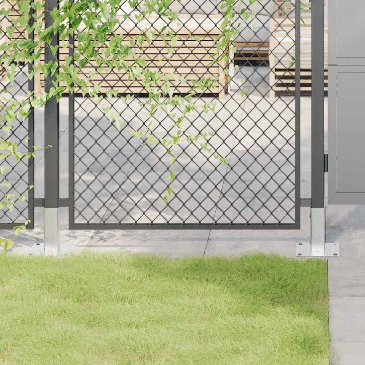 vidaXL Spokkels vierkant 12 st gegalvaniseerd staal, Tuin en Terras, Palen, Balken en Planken, Nieuw, Verzenden