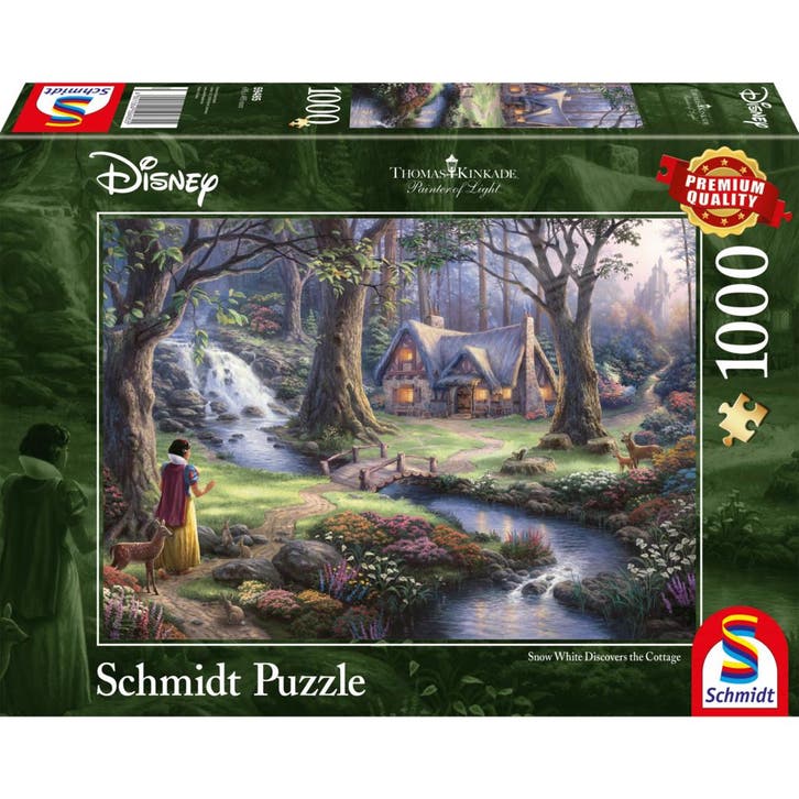 Disney Dreams Puzzel Sneeuwwitje Ontdekt de Hut (1000 stukke, Verzamelen, Disney, Nieuw, Ophalen of Verzenden
