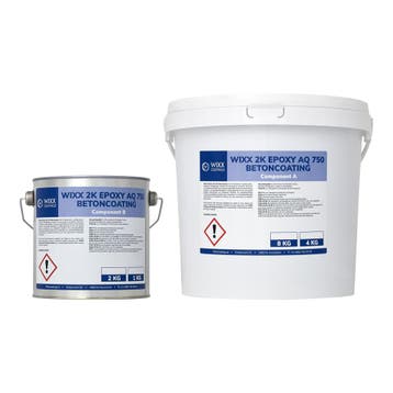 Wixx 2K Epoxy AQ 750 Betoncoating RAL 1013 | Parelwit, Verzenden