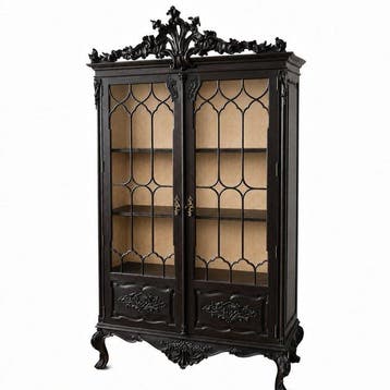 Vitrine (2) - Hout met beits