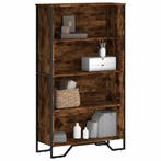 vidaXL Boekenkast 80x31x137,5 cm bewerkt hout gerookt, Verzenden