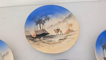 Epiag - Dessertservies (7) - Sahara - Porselein - Voor 6