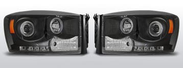 Koplampen Angel Eyes | geschikt voor Dodge Ram 2006-2008 | z, Auto-onderdelen, Verzenden, Nieuw, Dodge