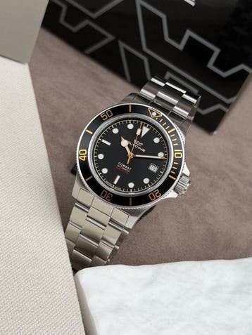 Glycine - Combat Sub Automatic Date Black - GL0484 - Heren -, Bijoux, Sacs & Beauté, Montres | Hommes