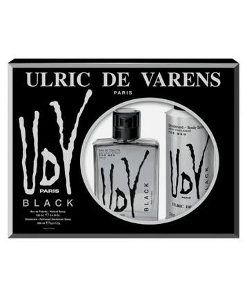 Ulric de Varens Giftset Version Black Eau De Toilette + Deo, Verzenden