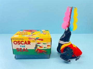 TPS - Jouet en étain - Mechanical Oscar the Seal wind-up toy, Antiek en Kunst