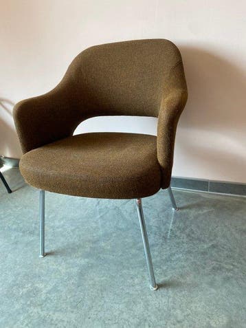 Knoll - Eero Saarinen - Chaise - Modèle 71 - Textile, Acier,