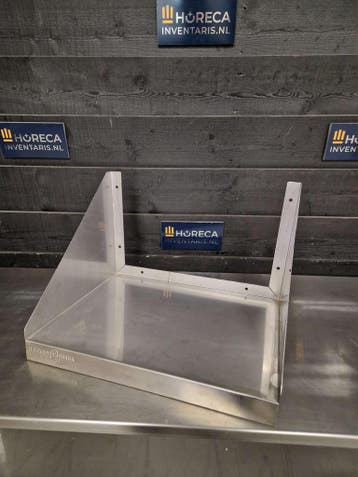 Wandschap | plateau | RVS | 56 cm | horeca